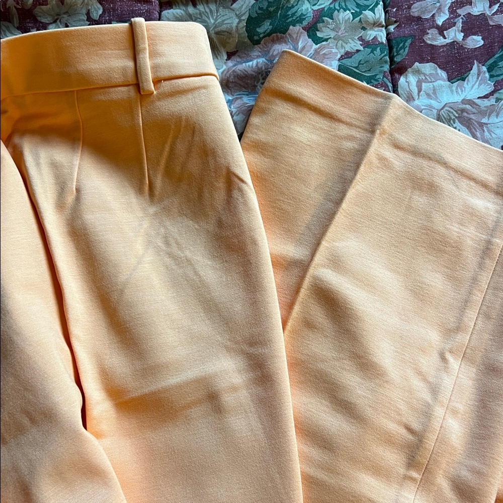 Women light orange  Peach Pant suit - Picture 4 of 6